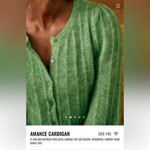 Sezane AMANCE cardigan size S